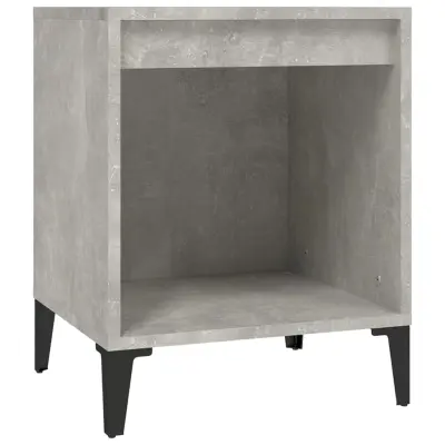 vidaXL Nočna omarica betonsko siva 40x35x50 cm