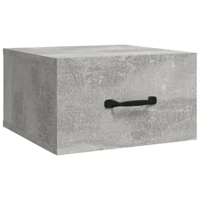 vidaXL Stenska nočna omarica betonsko siva 35x35x20 cm