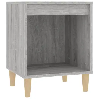 vidaXL Nočna omarica Siva sonoma 40x35x50 cm