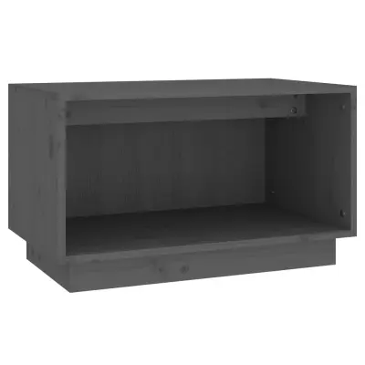vidaXL TV omarica siva 60x35x35 cm trdna borovina
