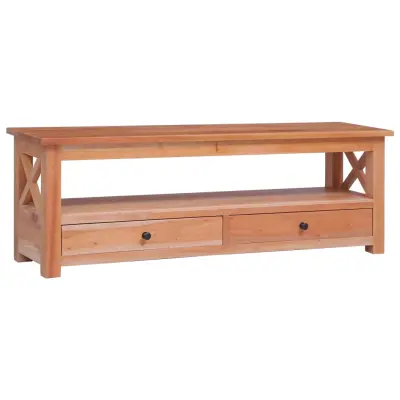 vidaXL TV omarica 115x30x40 cm trden mahagonij