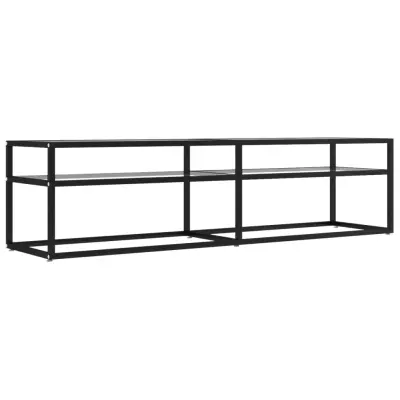 vidaXL TV omarica prozorna 160x40x40,5 cm kaljeno steklo