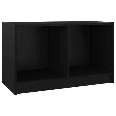 vidaXL TV omarica črna 70x33x42 cm trdna borovina