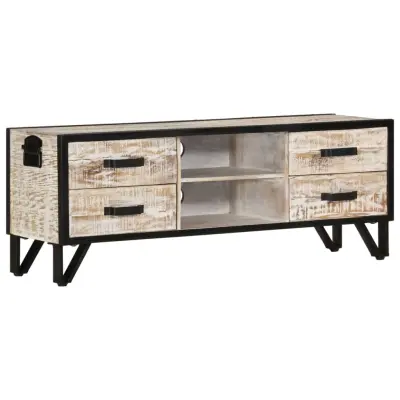 vidaXL TV omarica 110x30x41 cm trden akacijev les