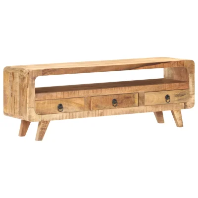 vidaXL TV omarica 117x30x41 cm trden robusten mangov les