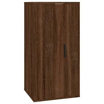 vidaXL Stenska TV omarica rjav hrast 40x34,5x80 cm