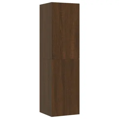 vidaXL Stenska TV omarica rjav hrast 30,5x30x110 cm