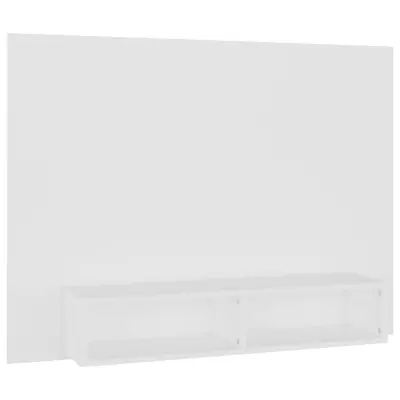 vidaXL Stenska TV omarica bela 120x23,5x90 cm inženirski les