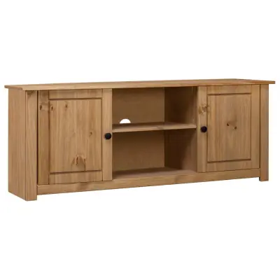 vidaXL TV omarica 120x40x50 cm trdna borovina Panama Range
