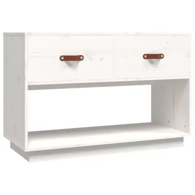 vidaXL TV omarica bela 90x40x60 cm trdna borovina