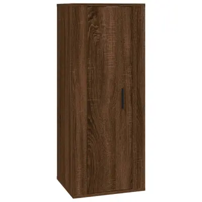 vidaXL Stenska TV omarica rjav hrast 40x34,5x100 cm