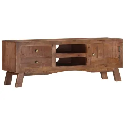 vidaXL TV omarica 110x30x40 cm robusten mangov les