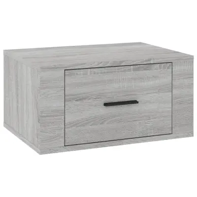 vidaXL Stenska nočna omarica siva sonoma 50x36x25 cm