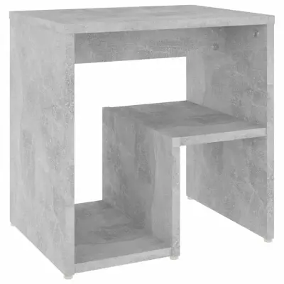 vidaXL Nočna omarica betonsko siva 40x30x40 cm iverna plošča