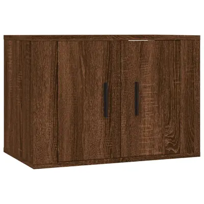 vidaXL Stenska TV omarica rjav hrast 57x34,5x40 cm