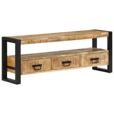 vidaXL TV omarica 120x30x45 cm trden mangov les