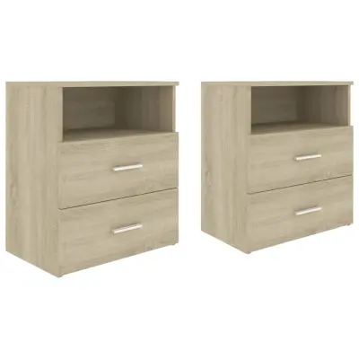 vidaXL Nočne omarice 2 kosa sonoma hrast 50x32x60 cm
