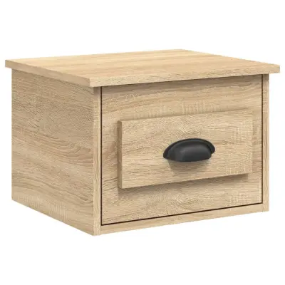 vidaXL Stenska nočna omarica sonoma hrast 41,5x36x28 cm