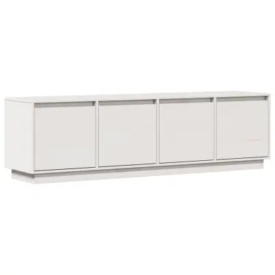 vidaXL TV omarica bela 156x37x45 cm trdna borovina