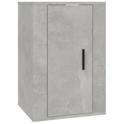 vidaXL Stenska TV omarica betonsko siva 40x34,5x60 cm