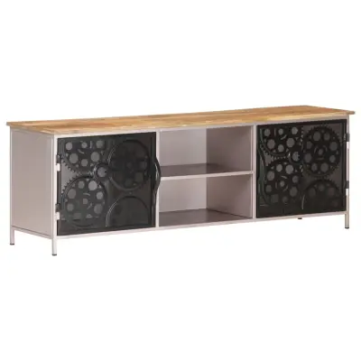 vidaXL TV omarica 120x30x40 cm robusten mangov les