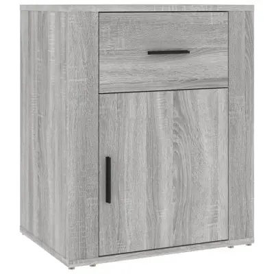 vidaXL Nočna omarica siva sonoma 50x36x60 cm inženirski les