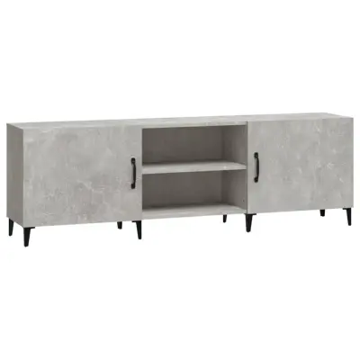 vidaXL TV omarica betonsko siva 150x30x50 cm inženirski les
