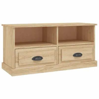 vidaXL TV omarica sonoma hrast 93x35,5x45 cm inženirski les