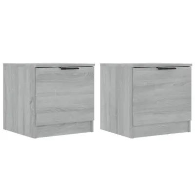 vidaXL Nočna omarica 2 kosa siva sonoma 40x39x40 cm