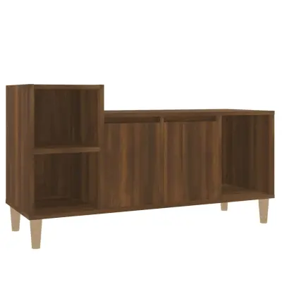 vidaXL TV omarica rjav hrast 100x35x55 cm inženirski les