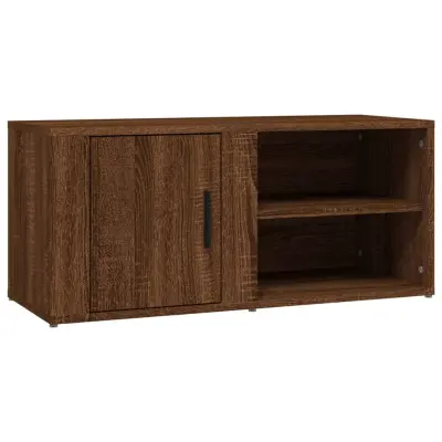 vidaXL TV omarica rjav hrast 80x31,5x36 cm inženirski les