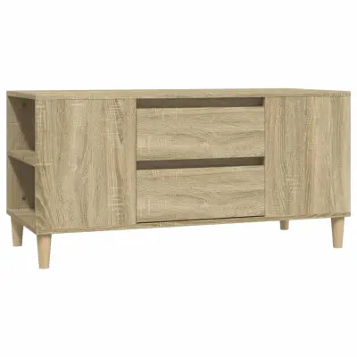 vidaXL TV omarica sonoma hrast 102x44,5x50 cm inženirski les