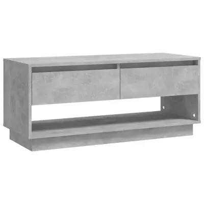 vidaXL TV omarica betonsko siva 102x41x44 cm iverna plošča