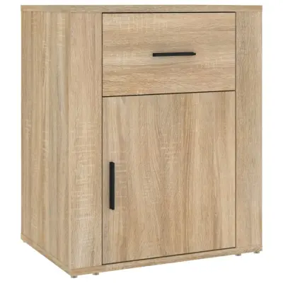 vidaXL Nočna omarica sonoma hrast 50x36x60 cm inženirski les