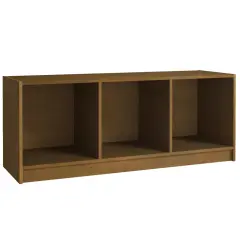 vidaXL TV omarica medeno rjava 104x33x41 cm trdna borovina