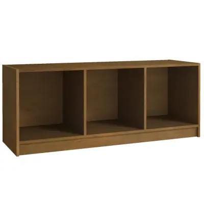 vidaXL TV omarica medeno rjava 104x33x41 cm trdna borovina
