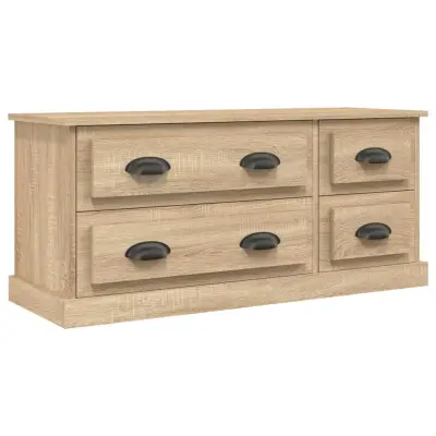 vidaXL TV omarica sonoma hrast 100x35,5x45 cm inženirski les