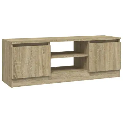 vidaXL TV omarica z vrati sonoma hrast 102x30x36 cm