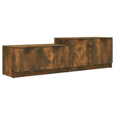 vidaXL TV omarica dimljeni hrast 158,5x36x45 cm konstruiran les