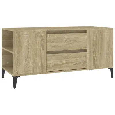 vidaXL TV omarica sonoma hrast 102x44,5x50 cm inženirski les