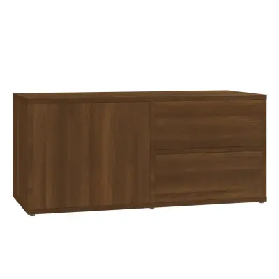 vidaXL TV omarica rjavi hrast 80x34x36 cm inženirski les