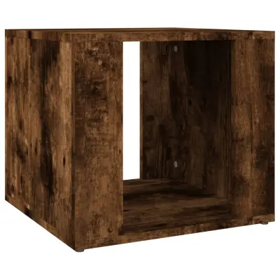 vidaXL Nočna omarica dimljen hrast 41x40x36 cm inženirski les