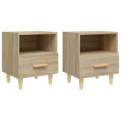 vidaXL Nočna omarica 2 kosa sonoma hrast 40x35x47 cm