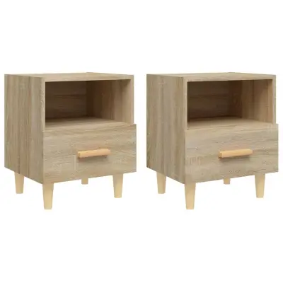 vidaXL Nočna omarica 2 kosa sonoma hrast 40x35x47 cm