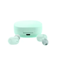 Brezžicne slušalke Bluetooth 5.2 s polnilno torbico in 12-urno življenjsko dobo baterije – zelene