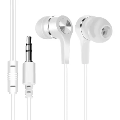 Ušesne stereo avdio slušalke Forever White