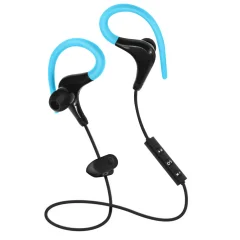 Stereo Bluetooth športne slušalke - izjemno udobne silikonske ušesne zanke - modre
