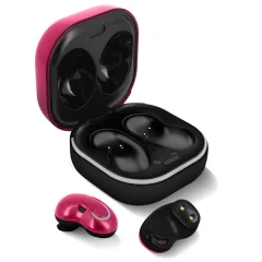 Brezžicne slušalke Bluetooth 5.1, s polnilnim ohišjem z digitalnim LED zaslonom - 15-urna življenjska doba baterije - vijolicne