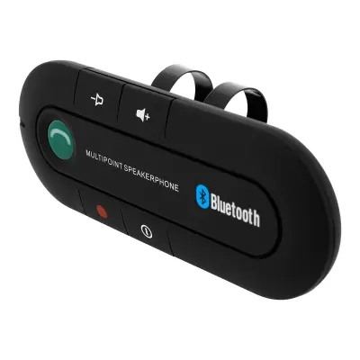 Komplet za prostorocno telefoniranje Bluetooth v avtomobilu, vectockovna povezava 2 pametna telefona - crna