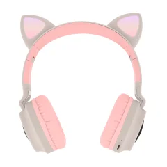 Slušalke Bluetooth 5.0 Cat Ear Design - bež